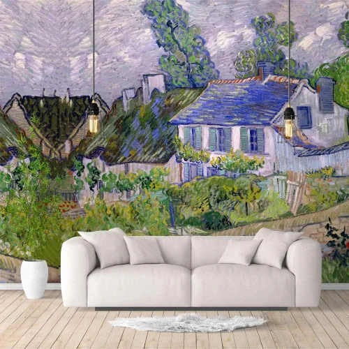 Miniatura 10 de IDEA4WALL Murales de pared para dormitorio, noche estrellada de Van Gogh, pinturas famosas, papel tapiz extraíble grande, calcomanías de pared
