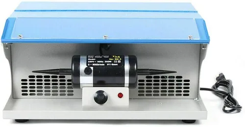 Miniatura 10 de Máquina pulidora de piedra de jade, máquina de facetado de gemas de 180 W 2800 RPM con disco de regazo de 6 pulgadas y brazo manipulador, 110 V