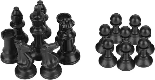 Miniatura 5 de Fydun Juego de tablero medieval blanco y negro internacional de plástico portátil