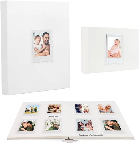 Polaroid - Paquete de 2 álbumes de fotos con espacio de escritura, ventana frontal, álbumes de fotos Polaroid de 3 pulgadas para cámara instantánea