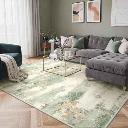 Miniatura 47 de GENIMO Alfombra antideslizante de 2 x 6 pies, lavable para pasillos de cocina, alfombras de cocina modernas abstractas, alfombra ligera de pelo bajo