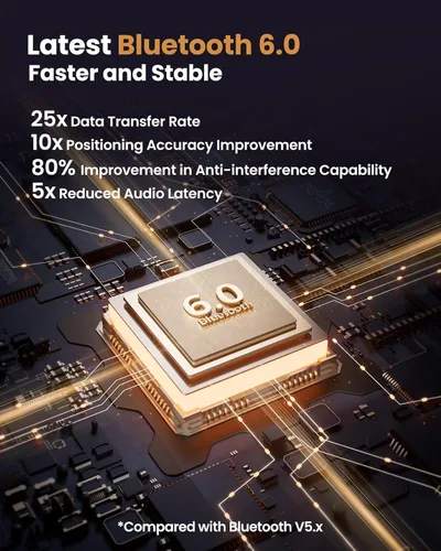 Miniatura 4 de Acer OHR205 - Auriculares inalámbricos Bluetooth, 70 horas de reproducción, auriculares plegables sobre la oreja con controladores de 40 mm