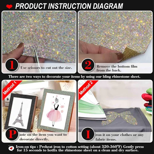 Miniatura 2 de Adhesivo con diamantes de imitación para decoración de automóvil, autoadhesivas, con purpurina, para decoración de automóviles y manualidades