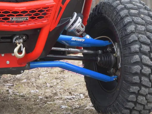 Miniatura 3 de SuperATV Brazos delanteros A inferiores de alta holgura resistentes para Polaris RZR XP Turbo/XP 4 Turbo 2016-2021, color negro, incluye rótulas