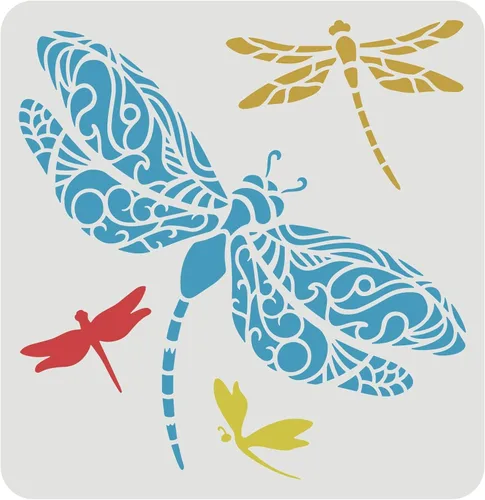 Miniatura 13 de FINGERINSPIRE Plantilla de flor de vaca – Plantilla de cabeza de vaca reutilizable de 11.8 x 11.8 pulgadas con diseño de flores para pintar