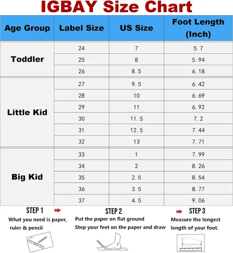 Miniatura 7 de IGBAY Zapatillas deportivas para niños pequeños y grandes con amortiguación, para correr, deportes, deportes, fitness, entrenamiento cruzado