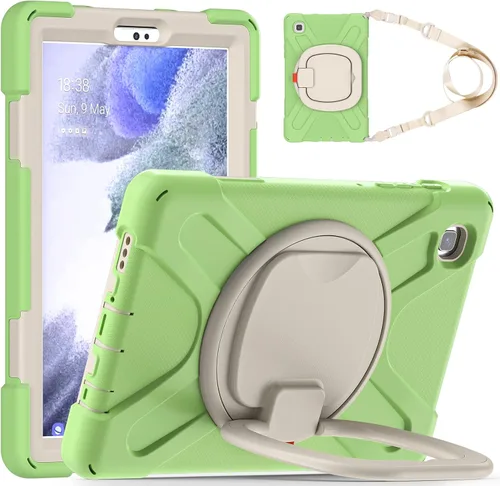 Miniatura 33 de 360 Rotation Case for Galaxy Tab ActivePro/Tab Active4 Pro/Active 5 Pro 10.1" Sturdy Cover Rotate Ring Stand Shoulder Carrying Strap Hand Strap