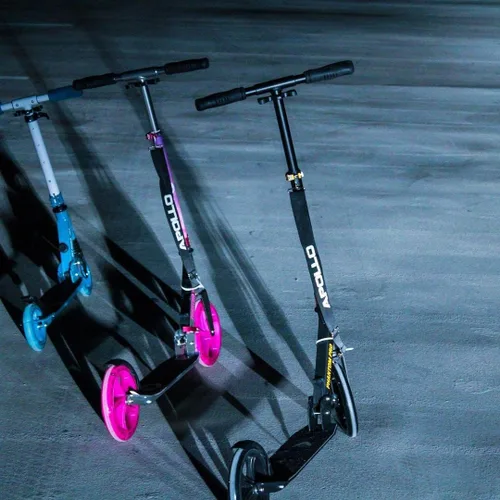 Miniatura 9 de APOLLO Patín plegable para adultos, adolescentes y niños a partir de 6 años con ruedas grandes (XXL), scooters plegables con opciones de rueda