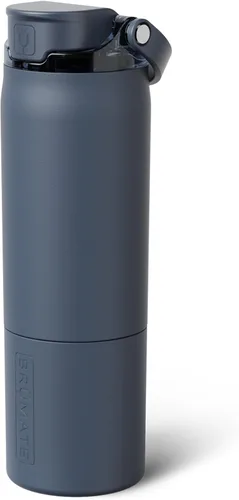 Miniatura 58 de BrüMate Rise - Botella de agua de 18 onzas con popote de silicona cubierto Botella de agua para niños aislada 100% a prueba de fugas Base apta