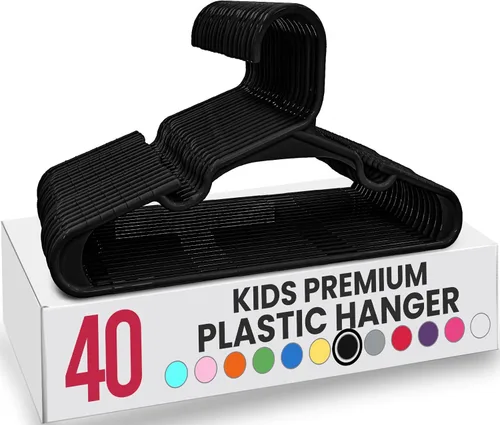 Miniatura 28 de Utopia Home Paquete de 20 Perchas para Niños - Perchas de Plástico para Bebé de 11.5 Pulgadas para Armario - Perchas para Niños para Ropa y Percha