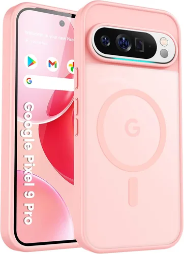Miniatura 76 de Funda para teléfono Google Pixel 9 Pro XL, Compatible con Magnético, Protección contra Caídas de Grado Militar Translúcida Mate Resistente a Golpes