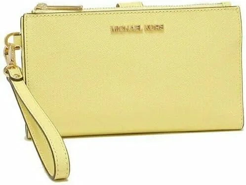 Miniatura 2 de Michael Kors Jet Set - Pulsera de viaje con doble cremallera para teléfono color amarillo Amarillo M