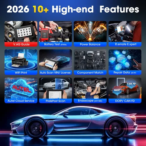 Miniatura 8 de Autel Escáner MaxiSYS MS906 PRO, 2026 MS906PRO Igual que MS906MAX con ECU C0ding, CAN FD DoIP, V2.0 de MP900BT MP900 MS906BT Elite 2, herramienta