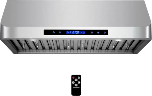 Miniatura 7 de COSMO COS-QS75 Campana extractora bajo gabinete de 30 pulgadas, colección Haven, 500 CFM, canalizada, controles táctiles, luces LED, acero inoxidable