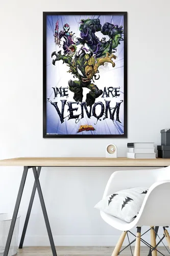 Miniatura 6 de Trends International Marvel Comics TV - Póster de pared de Spider- Man: Maximum Venom - We Are Venom, 22.375 x 34 pulgadas, versión enmarcada