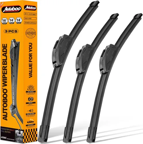 Miniatura 63 de AUTOBOO - Limpiaparabrisas de repuesto 26 + 20 pulgadas con limpiaparabrisas trasero de 12 pulgadas para BMW X3, X4, 2018, 2019, 2020, 2021, 2022