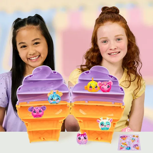 Miniatura 2 de Cookeez Makery Yum Yumz - Funda para coleccionista, una funda gigante para helados que puede almacenar 36 Yum Yumz. Incluye 6 peluches exclusivos