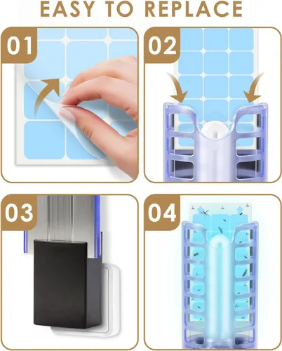 Miniatura 3 de TINDTOP Paquete de 20 tableros de pegamento de repuesto para Dynatrap DT3009, tableros de pegamento para interiores, tarjetas adhesivas