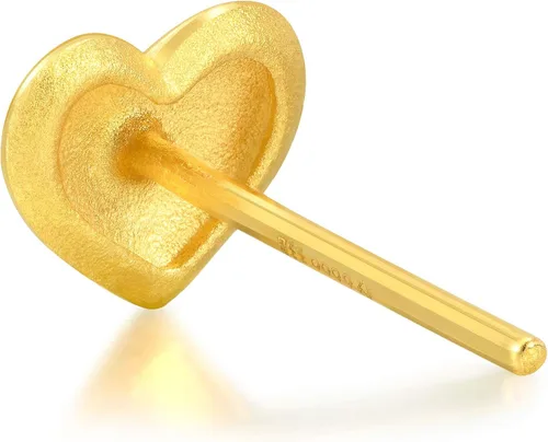 Miniatura 3 de Chow Sang Sang 9999 Aretes de oro macizo de 24 quilates 91935E se venden solteros sin par