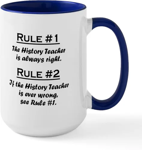 Miniatura 39 de CafePress Taza de café de cerámica para profesor/matemáticas inglesas, taza de té de 15 onzas