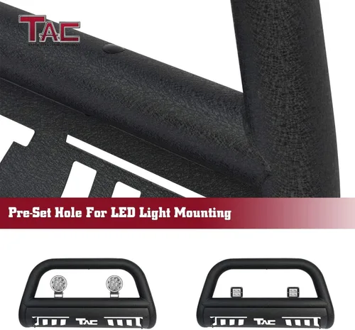 Miniatura 5 de TAC Bull Bar se adapta a Nissan Frontier 2005-2021 Nissan Pathfinder 2005-2007 2005-2015 Nissan Xterra Truck Pickup 3 pulgadas textura negra