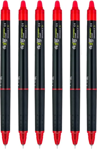 Miniatura 6 de PILOT FriXion Synergy Clicker Bolígrafos de gel retráctiles y borrables, punta extra fina de 0.5mm, tinta negra, paquete de 6 unidades Negro