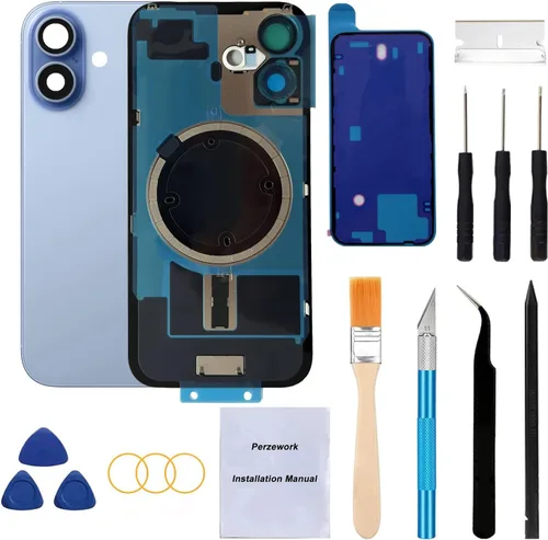 Miniatura 25 de Reemplazo de cristal trasero OEM para iPhone Xs de 5.8 pulgadas con kit de herramientas de reparación y adhesivo preinstalado (Oro)