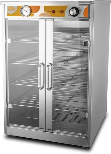 Calentador de alimentos eléctrico de 5 estantes para catering con capacidad para (10) cajas de pizza de 15", gabinete de mantenimiento con