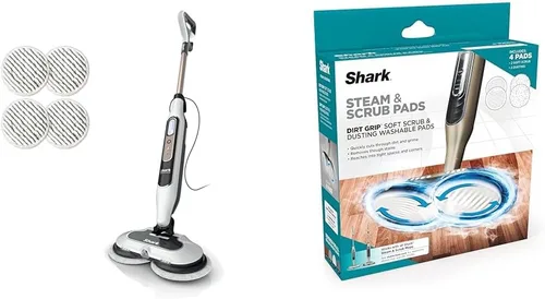 Miniatura 3 de Shark Steam & Scrub con tecnología Steam Blaster, trapeador de vapor todo en uno para suelos duros con 3 modos de vapor y faros LED S8201