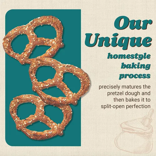 Miniatura 4 de Unique Snacks - Pretzels multigrano, horneados caseros, certificados OU Kosher y sin OMG, bolsa de 11 onzas (paquete de 6) Sin sabores artificiales