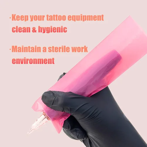Miniatura 5 de EZ - Fundas para máquina de tatuaje, 200 unidades (2 x 6.6 pulgadas) desechables para bolígrafos de tatuaje, bolsas para máquina de cartucho, fundas