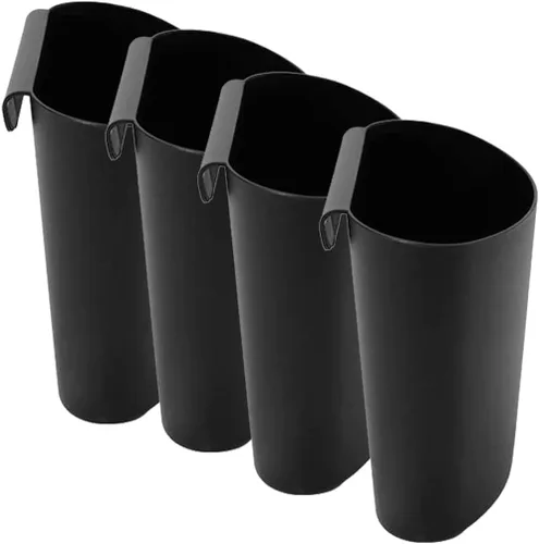 NUOBESTY Portavasos colgantes, 4 unidades, cesta de carretilla, carrito rodante, cubos colgantes, contenedores colgantes para plantas, contenedores