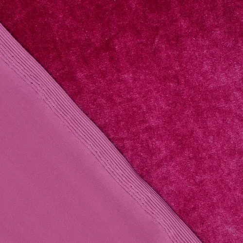 Miniatura 3 de Elástico tela 60" de ancho por el patio de terciopelo para disfraces de costura Apparel Craft Magenta