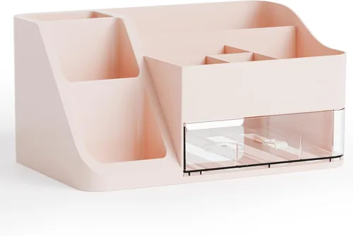 Miniatura 9 de Yieach Organizador de maquillaje de encimera para tocador, baño, tocador, organizador grande de almacenamiento de maquillaje y organizador