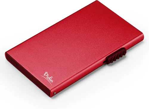 Miniatura 13 de Cartera desplegable, delgada y minimalista para tarjetas de crédito para hombres y mujeres, tarjetero para 7 tarjetas, protección RFID, cartera