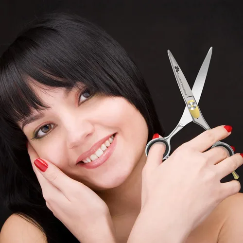 Miniatura 2 de Equinox International, Serie profesional de filo de afeitado - Juego de tijeras para cortar y adelgazar y texturizar el cabello, 6.5 pulgadas, acero