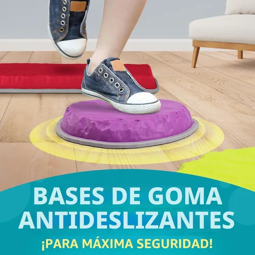 Miniatura 4 de Juego de Piedras de Equilibrio y Vigas de Equilibrio de National Geographic para Niños – Juego de 12 Piezas para Niños de 3+ con Dados de Espuma