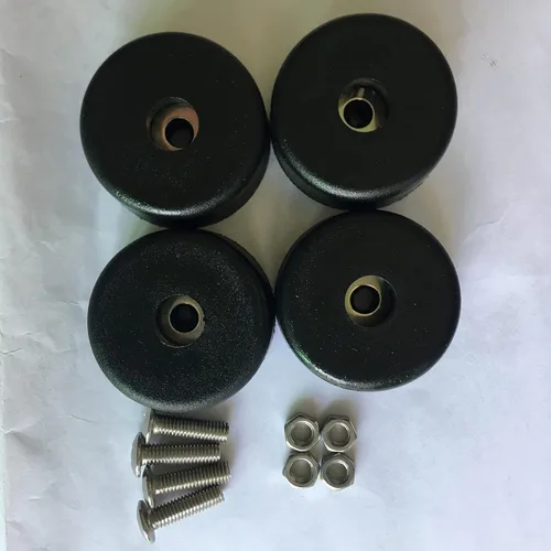 Miniatura 2 de Juego de 4 soportes de goma con tornillos de montaje y tuercas