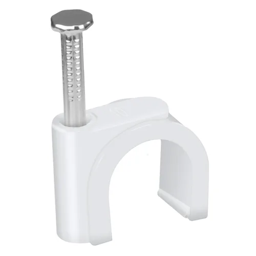 Miniatura 9 de LeMotech 200 clips de cable de 5/6/8/0.394 in, abrazaderas coaxiales de uñas para gestión de cables RG6 RG59 CAT5 CAT6 RJ45 abrazaderas coaxiales