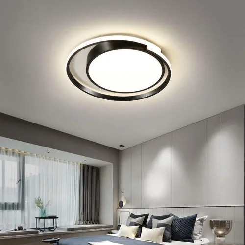 Miniatura 2 de Lámpara de techo moderna con forma geométrica, lámpara de techo regulable de montaje empotrado, lámpara de techo estilo arte simple, para Oscuro