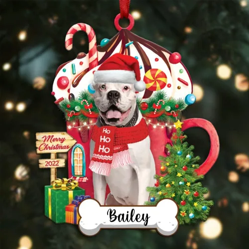 Miniatura 99 de Amantes de los perros de Navidad – Navidad de perros disponibles para muchos perros Shi Tzu – Adorno con forma personalizada, adorno de Navidad