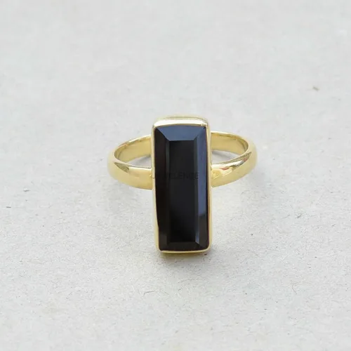 Miniatura 23 de Anillo de plata de ley maciza superpuesta de oro amarillo de 18 quilates para mujer, anillo de compromiso de plata esterlina, juego de bisel