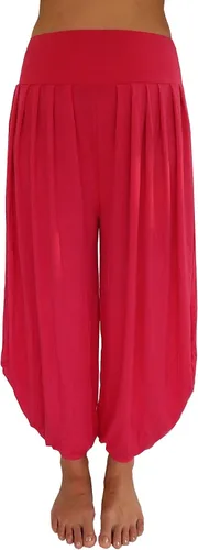 Miniatura 14 de Lovely Creations Pantalones holgados con cintura elástica y harem Aladdin para mujer