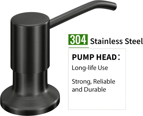 Miniatura 4 de Dispensador de jabón para fregadero de cocina, dispensador de jabón integrado, kit de tubo de extensión de 47 pulgadas, bomba dispensadora de loción