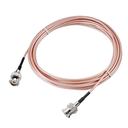 Miniatura 6 de Yuslao Puente BNC de 50 ohmios 10 pies de baja pérdida BNC macho a macho RG316 Extensión puente coaxial para analizador de antena Cámara CCTV