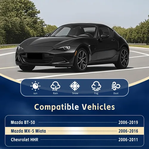 Miniatura 2 de Limpiaparabrisas de repuesto para Mazda MX-5 2006-2016, Chevrolet HHR 2006-2011 (juego de 2)