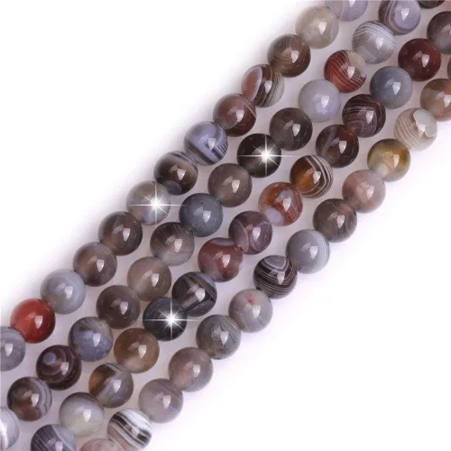 Miniatura 71 de GEM-Inside - Cuentas redondas de ágata de ónix azul claro natural de 0.394 pulgadas (0.394 in) con agujero grande para hacer joyas, suministros