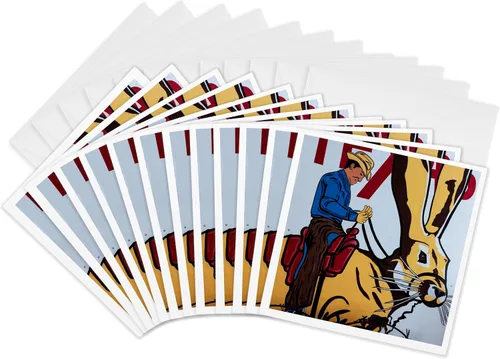 Miniatura 8 de 3dRose Amarillo, Texas - The Big Texan Steak house. 6 Greeting Cards with envelopes