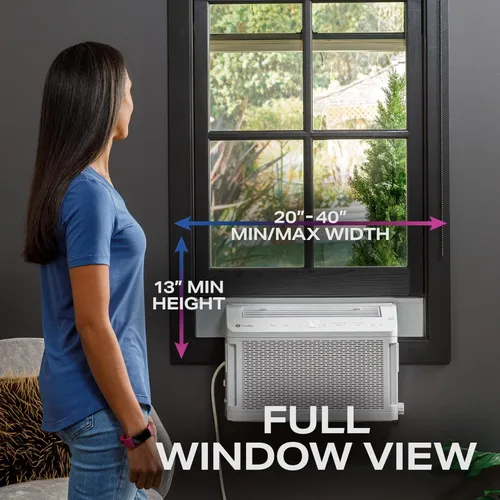 Miniatura 2 de GE Profile ClearView - Aire acondicionado de ventana inversor de 12,200 BTU, tecnología inversor, ultra silencioso para habitaciones grandes +