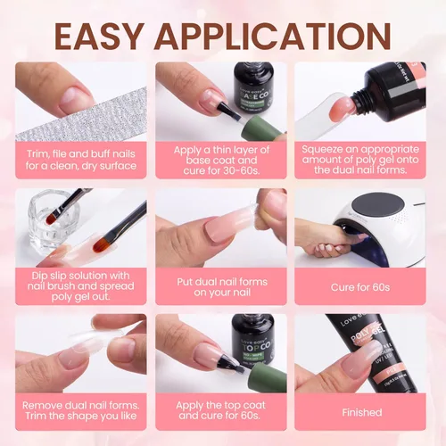 Miniatura 5 de Love easy PolyGel 1.76 oz - Gel de extensión de uñas - Natural Nude